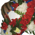 Heroes wreath close up